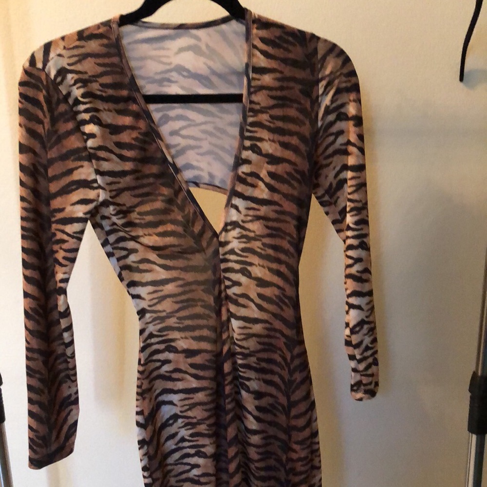 Tiger stripe dress